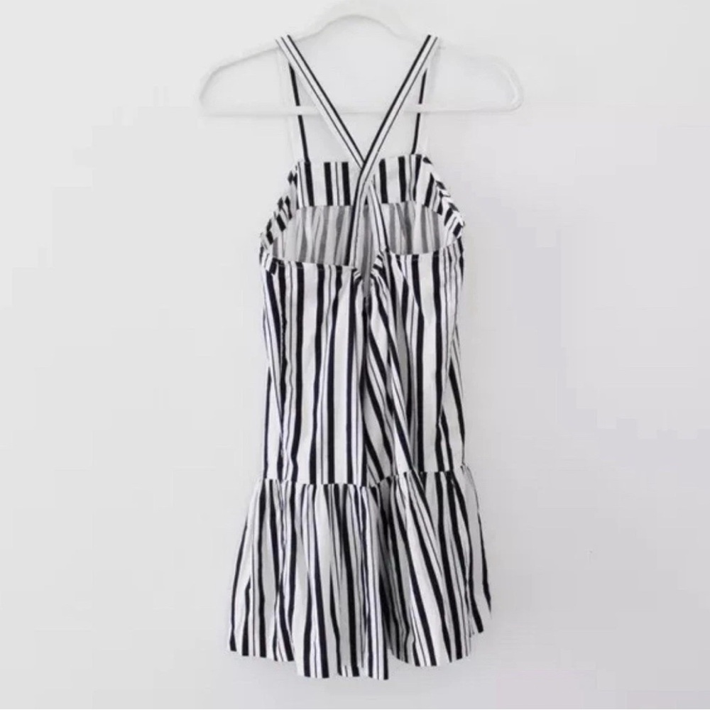 Anthropologie Black and White Striped Mini Dress - Picture 4 of 9